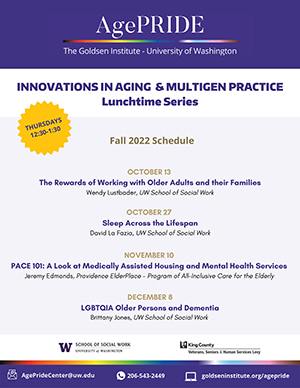 university of washington elder focused speaker series